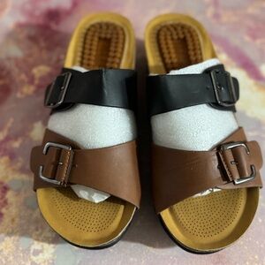 Stylish Black and Brown Kids Sandals
